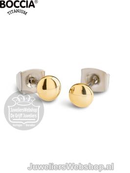 boccia oorstekers titanium 05013-02 goudkleurig