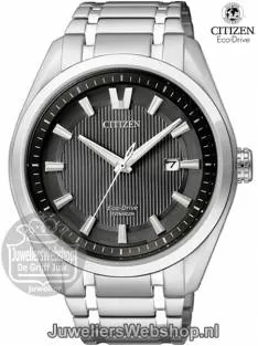 Citizen AW1240-57E horloge Eco-Drive Zwart Titanium