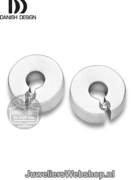 Danish Design Haarby IJ114E1D Oorbellen Dames Titanium