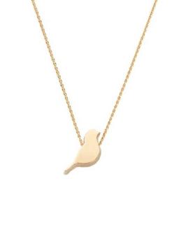 gouden initials vogel collier Joy de la Luz Yi-Birdy