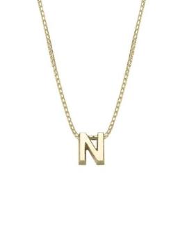 gouden initials letter N collier Joy de la Luz Yi-N