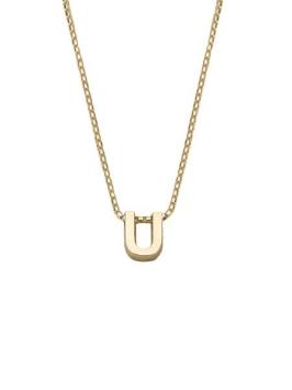 gouden initials letter U collier Joy de la Luz Yi-U