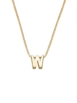 gouden initials letter W collier Joy de la Luz Yi-W
