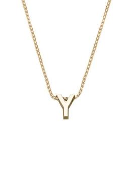 gouden initials letter Y collier Joy de la Luz Yi-Y