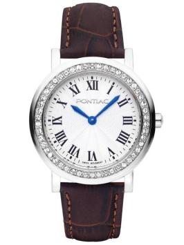 Pontiac horloge Roman P10018 Dames  Edelstaal