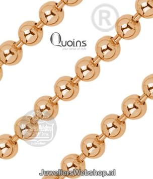 Quions QK-S2-G Dikke Bolletjes Ketting Goud 45 cm