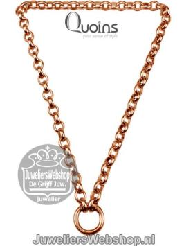Quions QK-S3-R Dikke Rolo Ketting Rose 50 cm