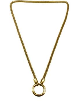 Quions QK-S4-G Hollow Chain Ketting Goud 45 cm