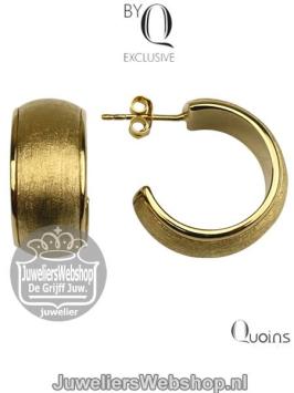 Quoins Oorbellen ZEM-02-GG Exclusive Creolen Goud