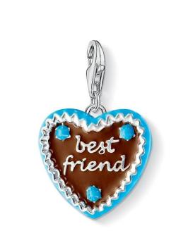 Thomas Sabo Bedel 1099-007-2 Gingerbread Heart Charm Zilver