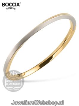 boccia 030011-02 bicolor armband titanium