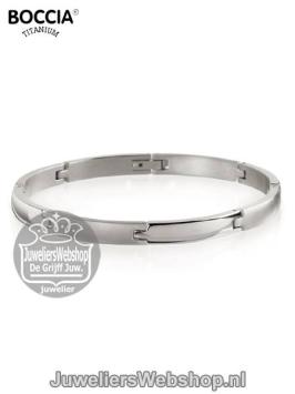 boccia 0320-02 titanium armband zilverkleurig