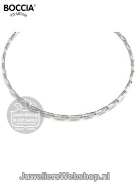 boccia ketting titanium 08004-01 zilverkleurig