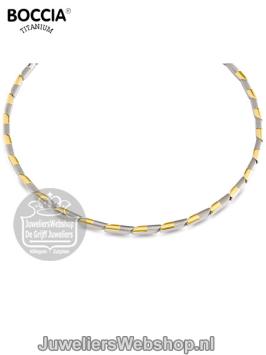 boccia ketting titanium 08004-02 bicolor