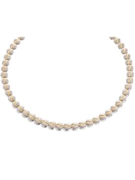 boccia 08022-02 collier titanium goud-zilverkleurig