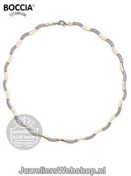 boccia ketting titanium 0844-02 bicolor