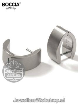 boccia 0521-01 creolen titanium zilver mat