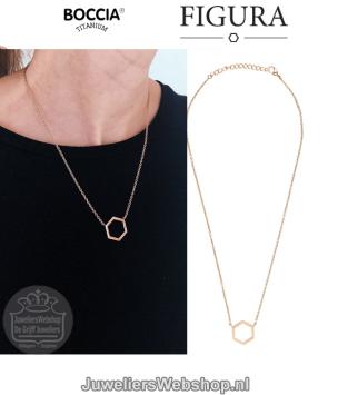 08014-03 boccia figura collier titanium rose