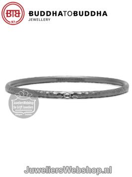 Buddha to Buddha armband 305 Dunia Ben Hammered Black bangle