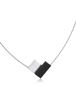clic v-vorm collier c150z zwart met magneetsluiting