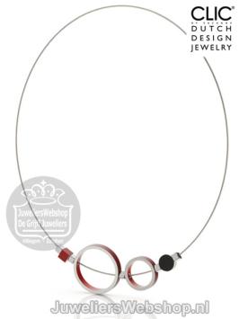 Clic collier C186R Rood