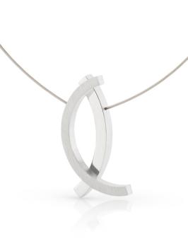 Clic collier staaldraad met aluminium hangers C200