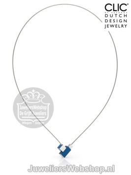 C206B Clic Collier blauw