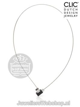 C206Z Clic Collier Zwart