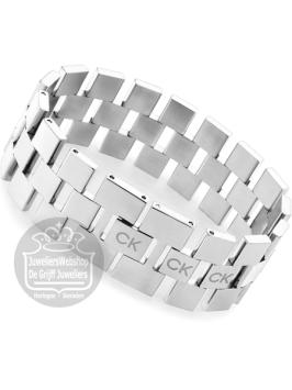 Calvin Klein Geometric armband CJ35000243 Zilver
