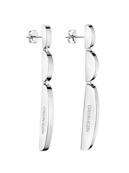 calvin klein KJAYME000100 Wavy oorbellen zilver