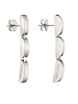 calvin klein KJAYME000200 Wavy oorbellen zilver