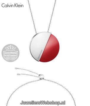 Calvin Klein Spicy collier met hanger coral KJ8RRN040100