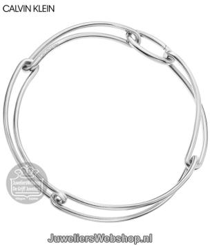 calvin klein dames ketting unified kj9qmj000100 zilver