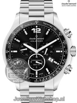 Claude Bernard horloge 10204-3-NIN heren Aquarider Edelstaal