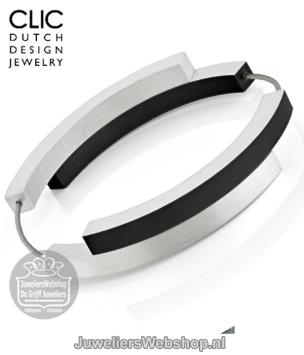 clic armband a32z zwart mat en glanzend