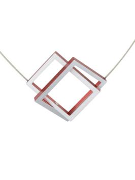 Clic C30R collier rechthoek rood
