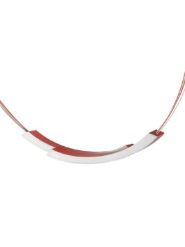 Clic C74R collier met bogen rood