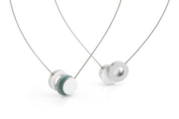 Clic collier staaldraad met aluminium hanger C211