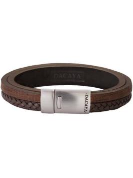 Dacaya F119214 armband bruin maat L