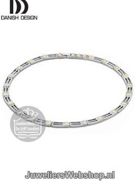 IJ119N2 Danish Design Beder Collier Bicolor