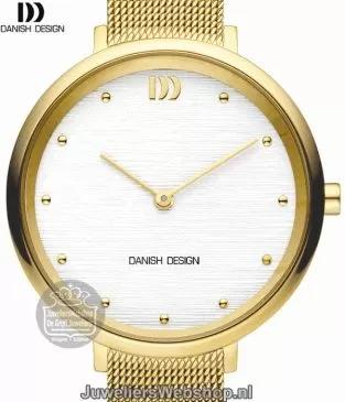 danish design 1218 dameshorloge edelstaal pvd goud