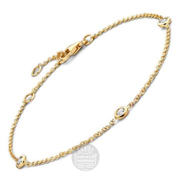 Excellent Jewelry Amband AG116475 geelgoud briljant 0,15 crt. geelgoud