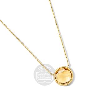 Excellent Jewelry Collier CE137498 geelgoud citrien