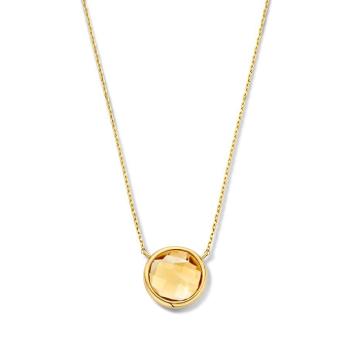 Excellent Jewelry Collier CE137498 geelgoud citrien