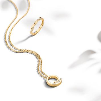 Excellent Jewelry Collier CP116395 geelgoud briljant