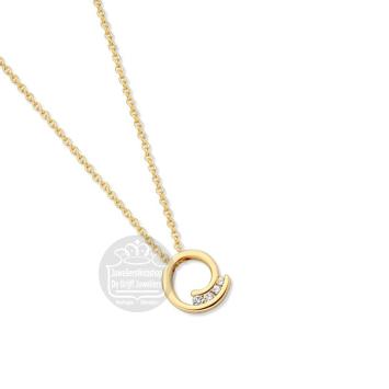 Excellent Jewelry Collier CP116395 geelgoud briljant