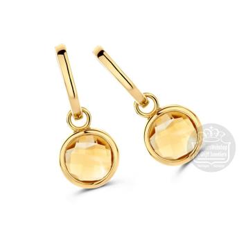 Excellent Jewelry Oorbellen OE137499 geelgoud citrien