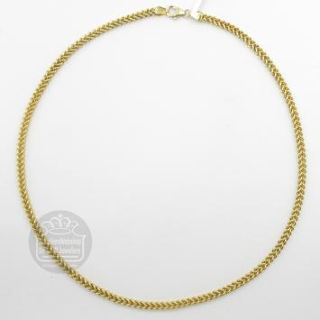 Fjory Gouden Vierkant Gourmet Collier 40-FGV0345