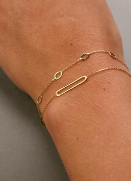 Jackie Gold Bahia Oval Bracelet JKB21.083