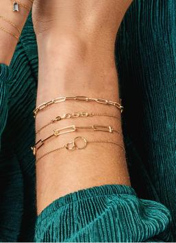 Jackie Gold Double Circle Bracelet JKB22.048